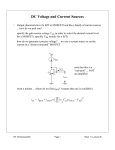 DC Voltage and Current Sources