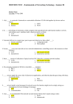 Midterm Test - 18Jul08 - Solutions