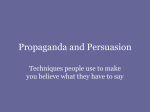 Propaganda and Persuasion