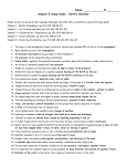 Chapter 5 Study Guide – Earth`s Weather