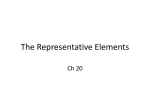 The Representative Elements