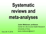 Statistical methods in longitudinal studies