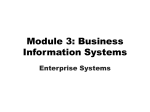 Module 3: Business Information Systems