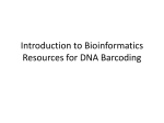 DNA barcodes