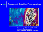 Sedation Pharmacology ()