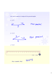 Use a ruler to construct a triangle with the given side lengths. a. 1, 2