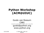 presentation source - Python Programming Language