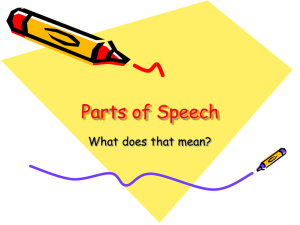 8 Parts of Speech