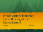 Which party is better for the well being of the United States?