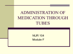 AdministertingMedsthrutubes