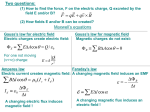 Faraday law: Changing magnetic field