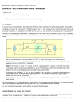 Control Strategy for Power Flow Control