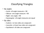 Classifying Triangles