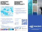 MANAGING MARINE BIODIVERSITY ASSISTING ISLAND