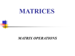 Matrix Operations