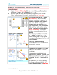 Plotting a Linear Relationship Between Two Variables