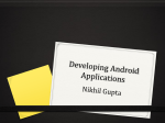 Developing Android Applications