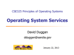 Operating System Services