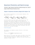 Quantum Chemistry and Spectroscopy