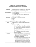 Guidelines for Caudal Anesthesia