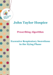 3. Prescribing Algorithm for Excessive Respiratory Secretions in the