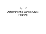 Deforming the Earth`s Crust: Faulting