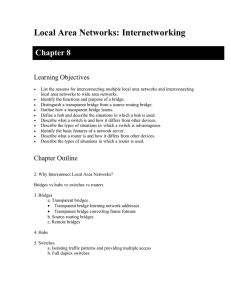 Local Area Networks: Internetworking