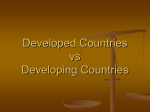 Developing Countries vs Developed Countries