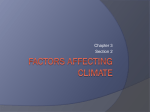 Factors Affecting Climate