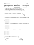 Name ______ Finite Period ____ 1.1 WS Lines Standard Form