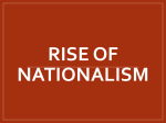 Rise of Nationalism