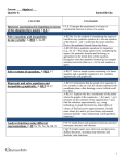 Course: Algebra I Quarter 4: Zanesville City Interpret expressions for