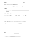 Geometry B Date: ______ 2.1 Using Inductive Reasoning to Make