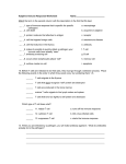 Adaptive Immune Response Worksheet