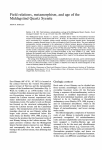 Field relations, metamorphism, and age of the Middagstind Quartz