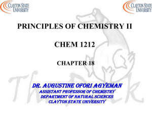 half-reactions - Clayton State University