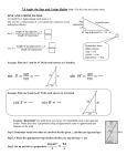 7.6 Apply the Sine and Cosine Ratios