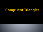 Congruent Triangles