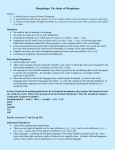 Derivational Morphemes