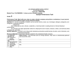 Grade Five Module Four Sample Performance Task