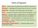 Parts of Speech