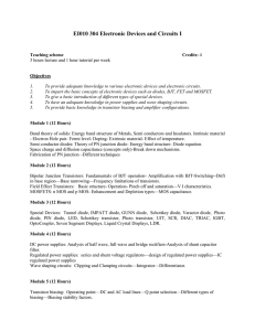 EI010 304 Electronic Devices and Circuits