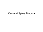 Cervical Spine Trauma