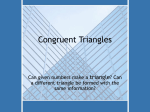 Congruent Triangles