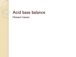 Acid base balance