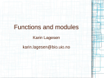 Functions and modules