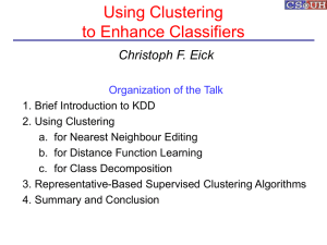 Supervised Clustering - Department of Computer Science