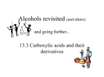 Alcohols and ethers