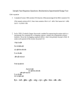 Sample Free Response Biochem Answers