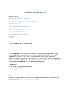 Is bactrim broad spectrum